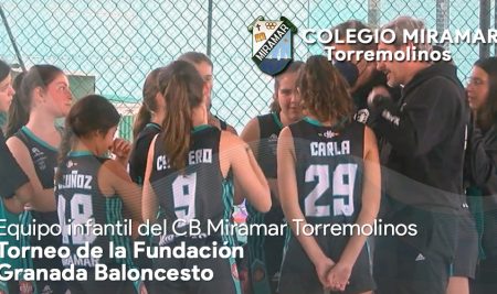 Las chicas del equipo infantil del CB Miramar Torremolinos estuvieron presentes en el torneo de la Fundación Granada Baloncesto